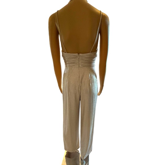 Aidan Mattox Knit Foiled Jumpsuit - Picture 11 of 12